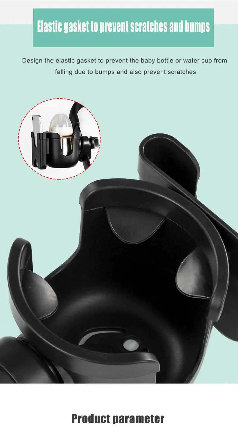 best Baby Strollers 2 in 1Portable Baby Stroller Cup Holder High Quality ABS Phone Holder 360° Rotation Pram Baby Bottle Holder Bebe Accessories used baby strollers near me