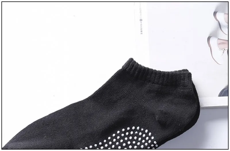 3Pairs/lot=6pieces Plastic Casual Men's Socks Polyester Cotton Non-Slip Man Boat Socks Fashion Non-Slip Male Sports Sock