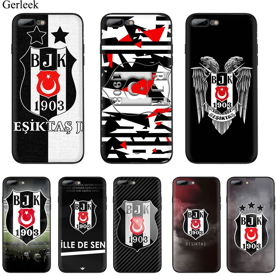 

Besiktas BJK Logo Soft TPU Cell Case for i6 6s 7 8 Plus i11 Pro X XR XS Max XR 5 5s SE Cover