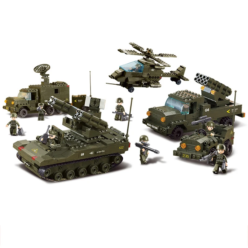 

Compatible Legoingly Military headquarters a transport ww2 Tank Armored vehicle building Blocks boys child toys world war