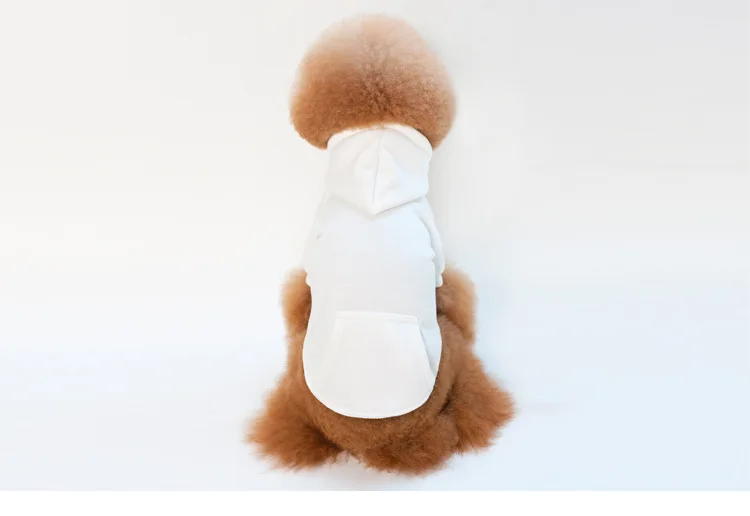 Pet Clothes Dog Sweater Pet Sweater Pet Dog Supplies Teddy Sweater Have Seven Colors Are Available and Have a Good Quality - Цвет: Белый
