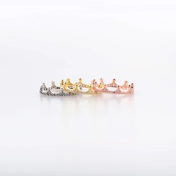

Authentic 925 Sterling Silver New Magic Crown, Simple Personality And Joint Ring For Women Wedding Party Gift Fashion Jewelry