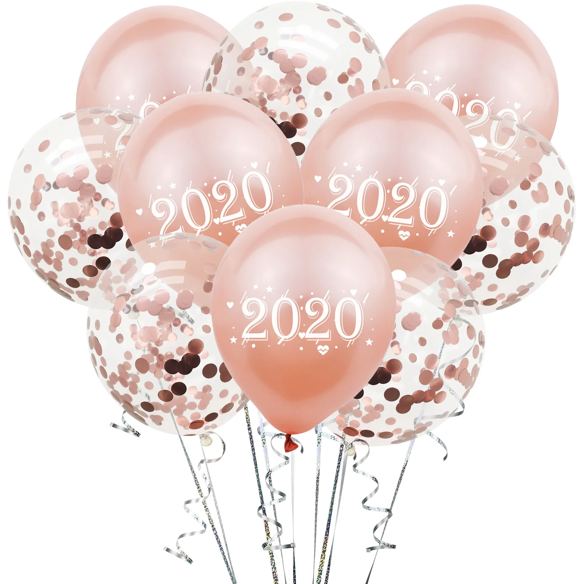 10 шт./упак. латекс конфетти для воздушного шара с воздушным шаром 12 дюймов счастливый год Свадебные украшения ко дню рождения