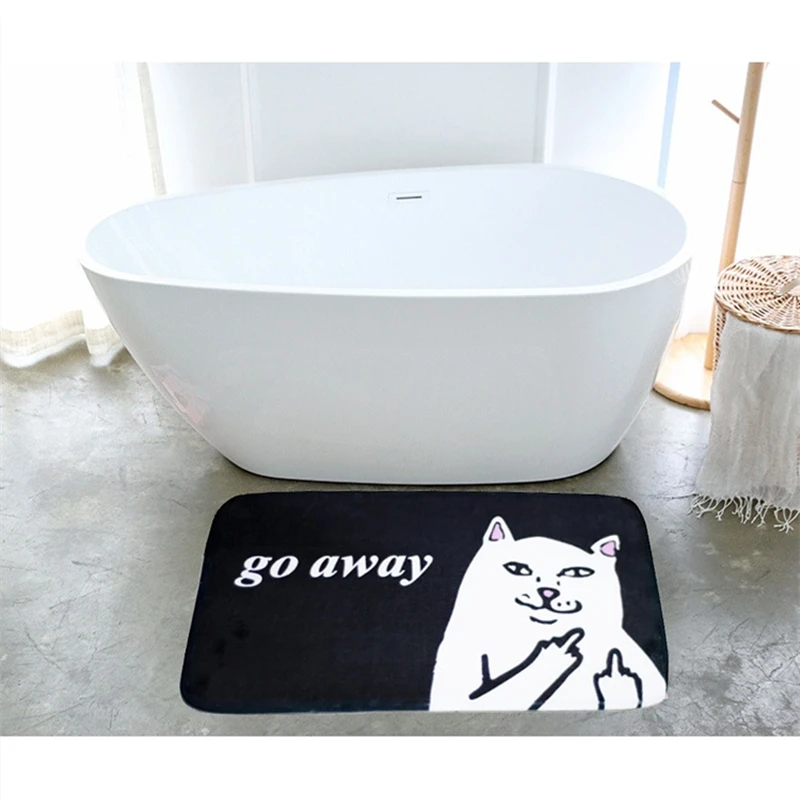 Cat Doormat Absorbent Bathroom Personality Super-Soft 40cm 60cm Length Rectangle