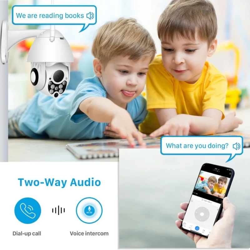 

1080P PTZ IP Camera Outdoor Speed Dome Wireless Wifi Security Camera 2MP Network CCTV Surveillance Waterproof Camcorder