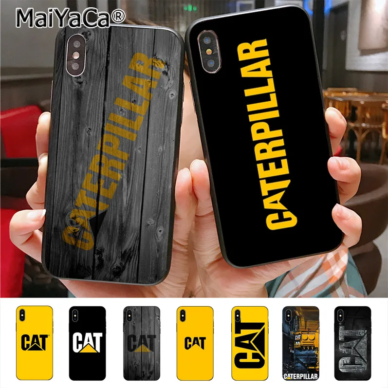 Чехол для телефона с логотипом Caterpillar iphone 11 12 Pro X XS XR MAX 7plus 6 6s 7 8 8Plus 5 12mini | Мобильные