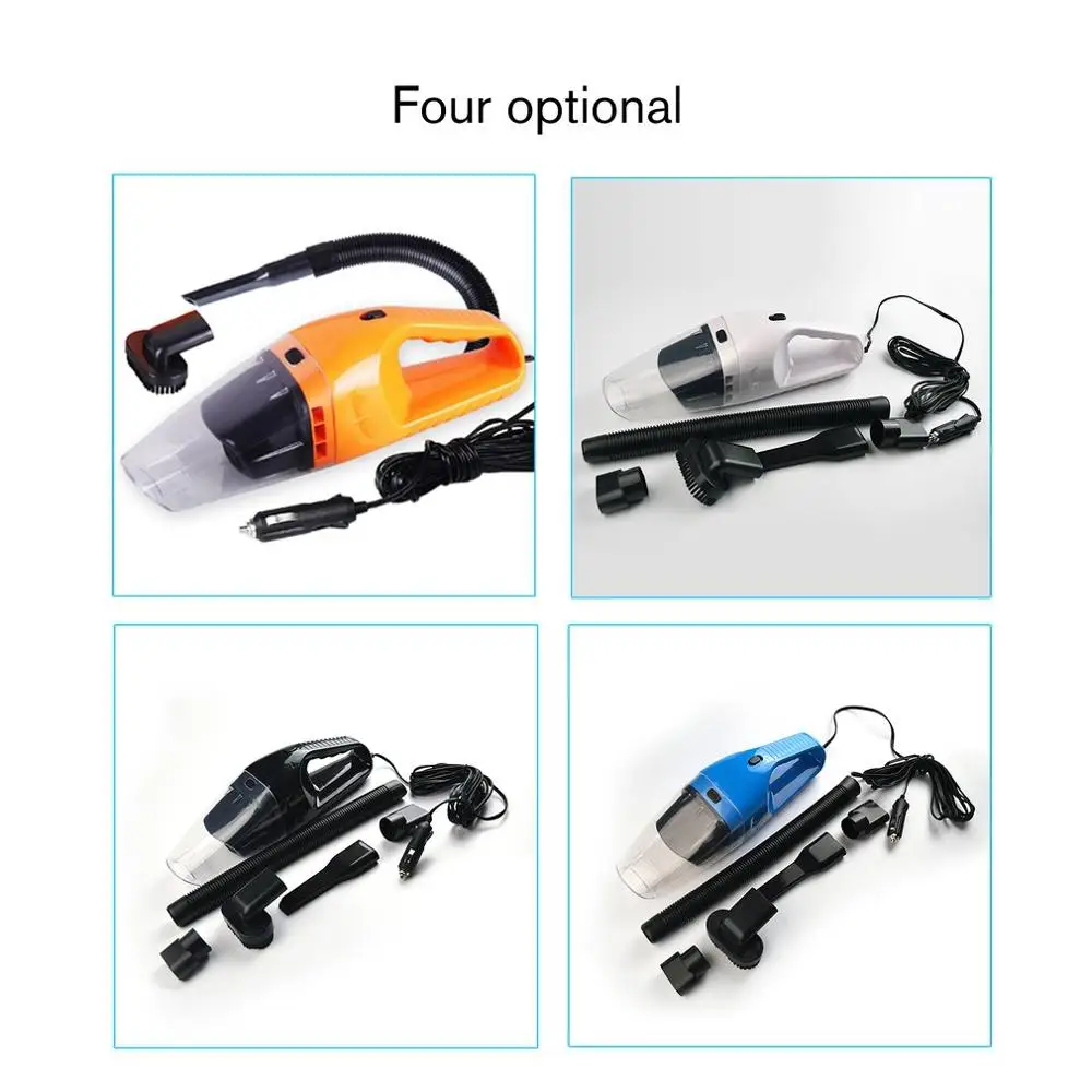 Four-color Car Vacuum Cleaner For Car Portable Vacuum Cleaner Handheld 12V 120W Mini Car Vacuum Cleaner