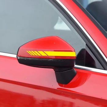 

Rearview Car sticker Striped Graphic Sticker Waterproof Yellow Sunscreen