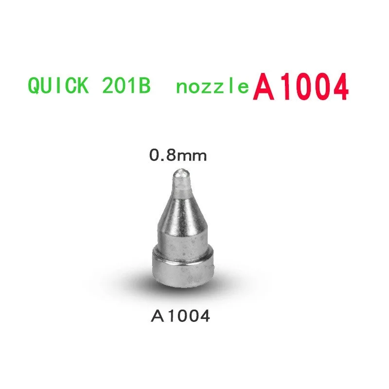 오리지널 퀵 201B 흡입 노즐 전기 석션 틴 팁 4 개, A1004 A1005 A1006 A1007, 납땜 제거 건 리더 프리 솔더 팁