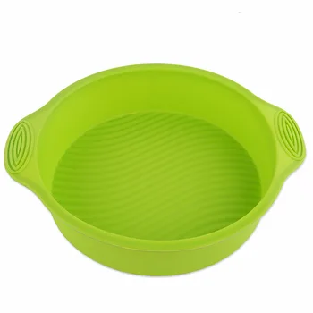 

High Temperature Resitance Round Shape Silicone Cake Tools Chiffon Cake Making Mold 10inch Microwave Oven Bakeware Tools