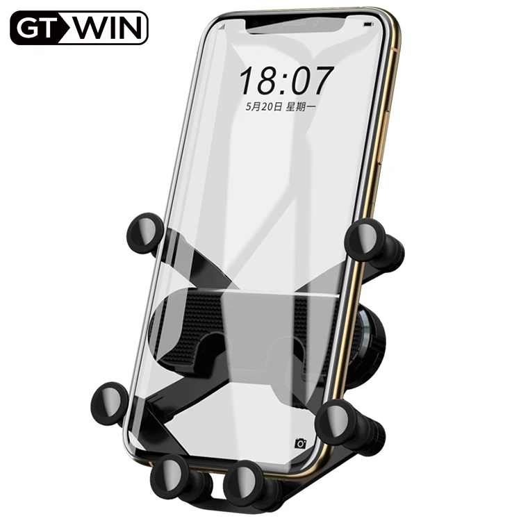

GTWIN Car Phone Holder For iPhone X XS Max Samsung Huawei Universal Car Air Vent Mount Gravity GPS Stand Mobile Phone Holder