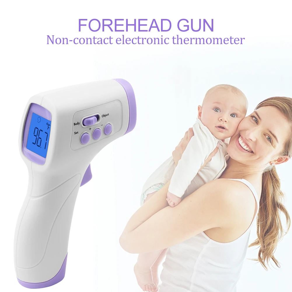 

Non-Contact Thermometer Infrared Baby Adult Body Forehead Temperature Meter Pyrometer Thermometer Temperature Measurement Device