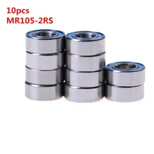 Miniature-Ball-Bearings MR105-2RS 5x10x4-Mm 10PCS Rubber Metel High-Quality