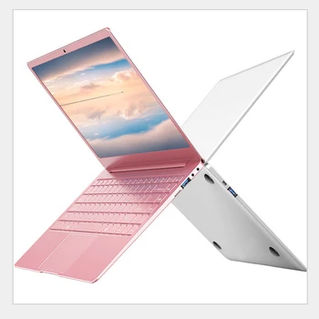 

Metal Laptop 14 inch With Backlit Keyboard Notebook Computer Intel Quad Core Ultrabook With Win10 OS For Student Game Netbook