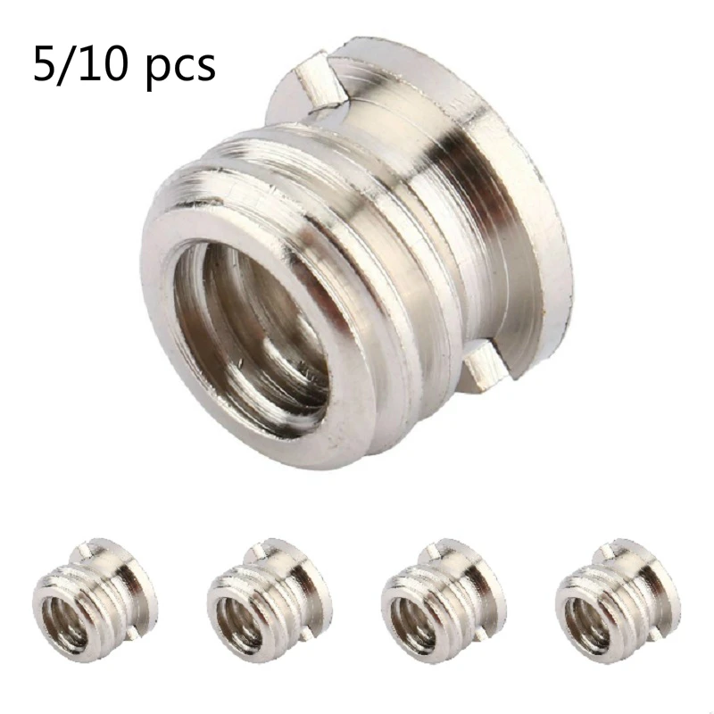 

1/3/5/10 Pcs 1/4 inch Female to 3/8 inch Male Convert Screw Standard Adapter for Tripod Cameras Ball Head Light Stands Monopod