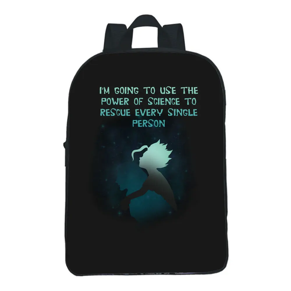 DR.Stone Mini Backpack Children Funny Kindergarten Rucksack Baby Mini Knapsack Mochila Cartoons Bag