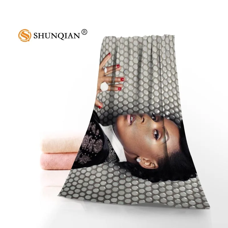 Изготовленное на заказ Janelle Monae 35x75 см полотенце для лица s facmarleth бамбуковое волокно мочалка быстросохнущее спортивное полотенце - Цвет: 8