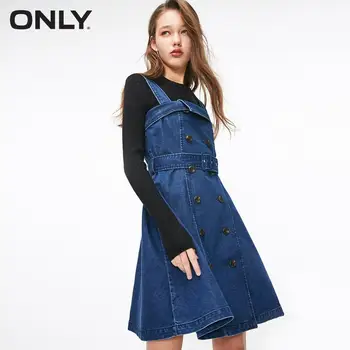 

ONLY Women's Slim Fit Cinched Waist Denim Suit Dress | 119142502