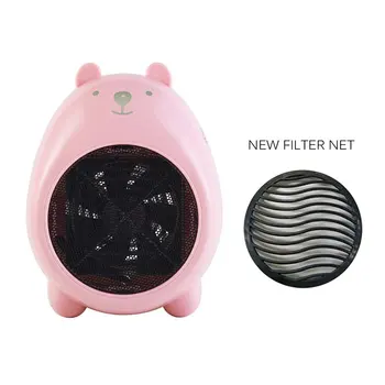 

Mini Cartoon Portable Heater Adjustable Electric Heater Personal Room Office Heater Multiple Security Protection Fan Heater 220V