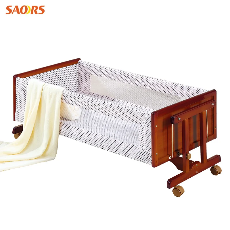 

639 Newborns to Sleep Infant Solid Wood Infant Bassinet Little Cradle Baby Cradle Carrycot Pacify Cradle
