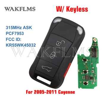 

KR55WK45032 Keyless Flip Remote Car Key Fob 315MHz PCF7953A For Porsche Cayenne 2005 2006 2007 2008 2009 2010 2011