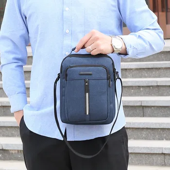 

Men Splashproof Oxford travel bag business casual briefcase Crossbody bag male multifunction travel sling shoulder bag