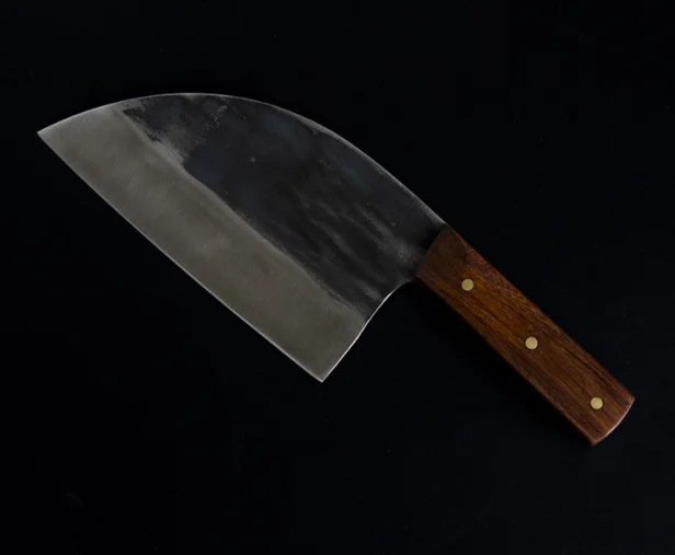 Нержавеющая сталь ручной ковки двойного назначения разделочный нож с деревянной ручкой разделочный костяной нож кухонный нож 2 шт