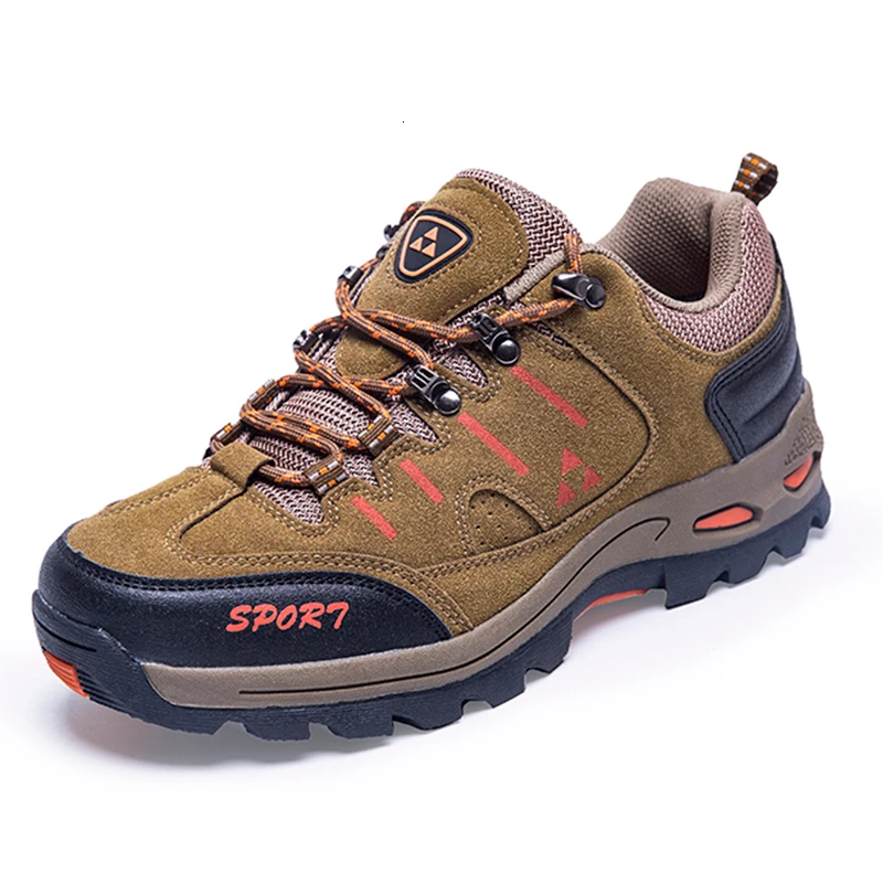 

Men Women Outdoor Hiking Shoes Waterproof Trekking Boots Suede Leather Sneakers Non Slip Durable Climbing Tactical Boots