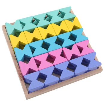 

Baby Educational Block Toy Children's Rhombus Building Blocks, Spatial Thinking Construction Block Toy