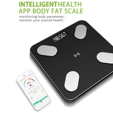USB Rechargeable ligent Digital Body Fat Scale Electronic Weighing Scale with 59 Item Data Connection Voice Broadcast