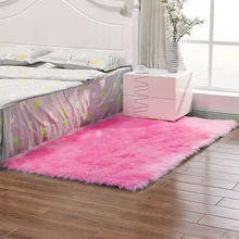 Нескользящий пол дома для спальни украшения гостиной прямоугольник небольшой ворсистый ковер из искусственного меха Мягкий Прихожая твердый