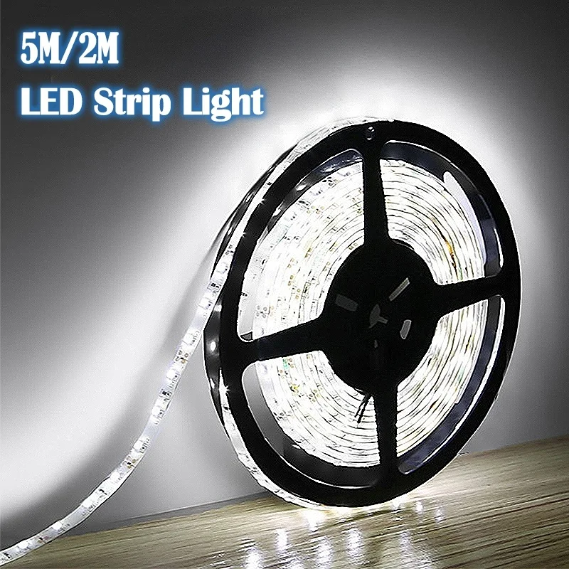 LED Strip-Light Room-Decoration Cool White Flexible Waterproof 2835 Home 120led/300led