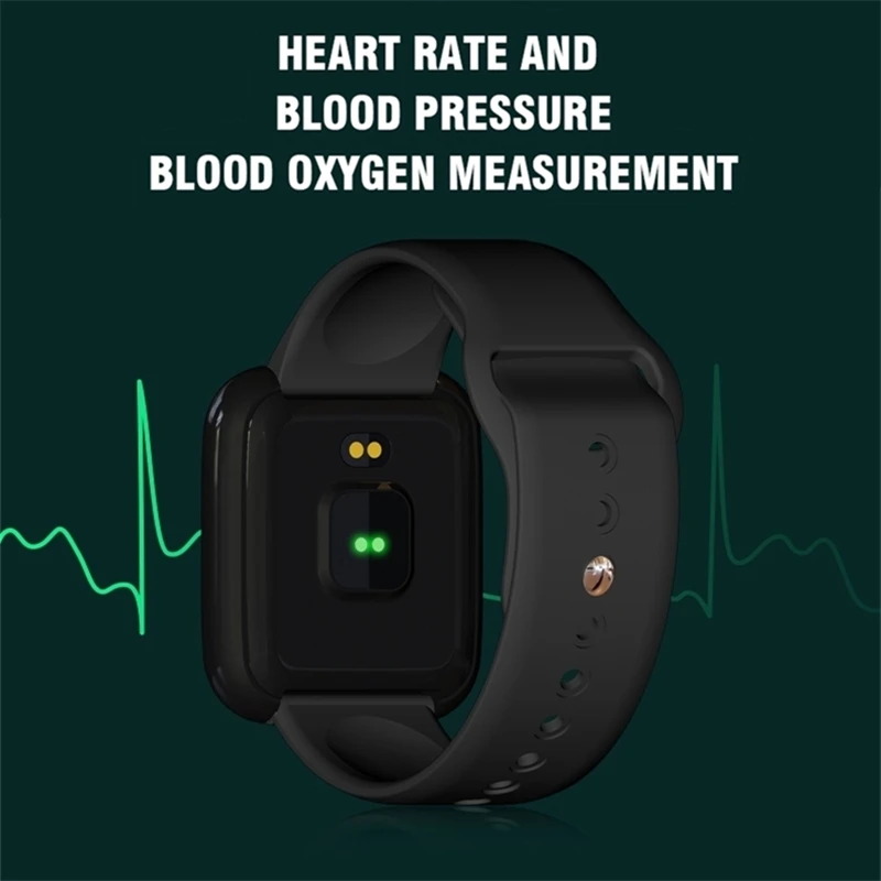 Nennbo P8 Smart Watch Heart Rate Monitor Blood Pressure oxygen Fitness Tracker Weather Anti-lost Smartwatch VS B58 W34 F10