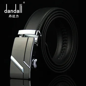 

Top quality classical style fashion men black color genuine leather men belts Automatic Buckle Designer men belt 200808-37
