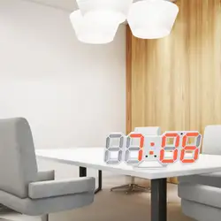 2019 3D цифровой будильник Простые Модные светодиодные электронные часы настенные часы с Usb для гостиной