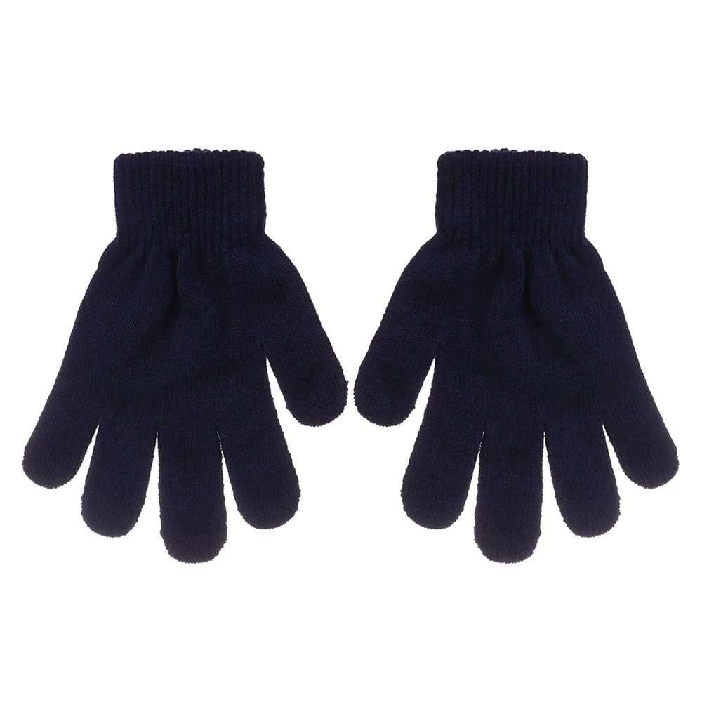 1 Pair Child Magic Glove Girl Boy Kid Stretchy Knitted Winter Warm Full Finger Gloves Children's Figure Skating Special Gloves