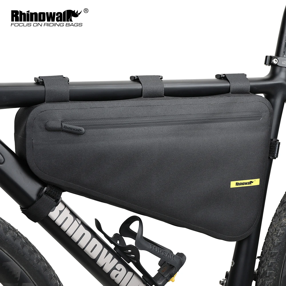 

Rhinowalk 4L Waterproof Bicycle Frame Bag Big Capacity Triangle Bag Bicycle Frame Tube Bag Cycling Tool Pouch Bag Bike Accessory