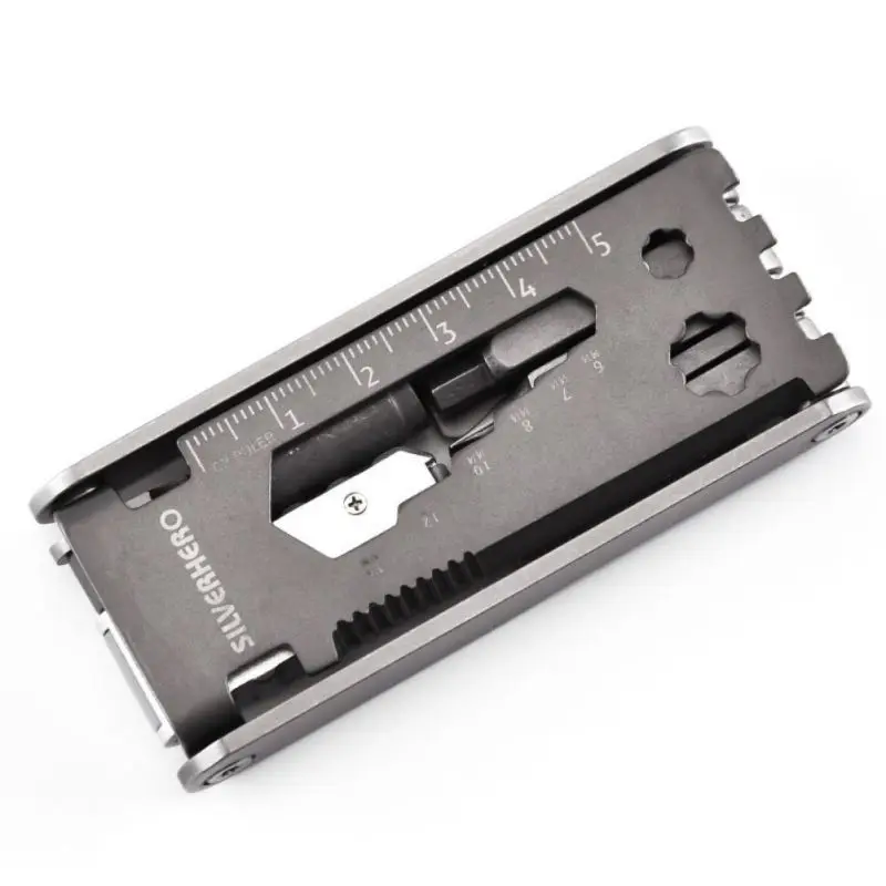 

Hot Stainless Steel 420 Multifunction 17 In 1 Gadget Stainless Steel Bicycle Repair Tool Portable Tool