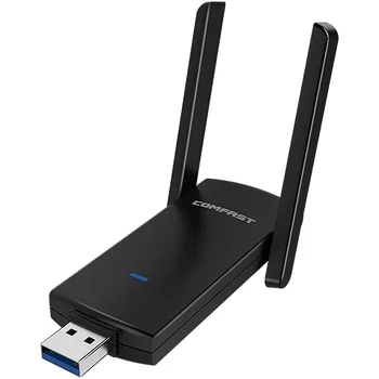 

Black Wireless usb adapter PC 1300Mbps Ethernet Wi Fi Receiver Network Card WiFi Dongle external antenna dual band for desktop