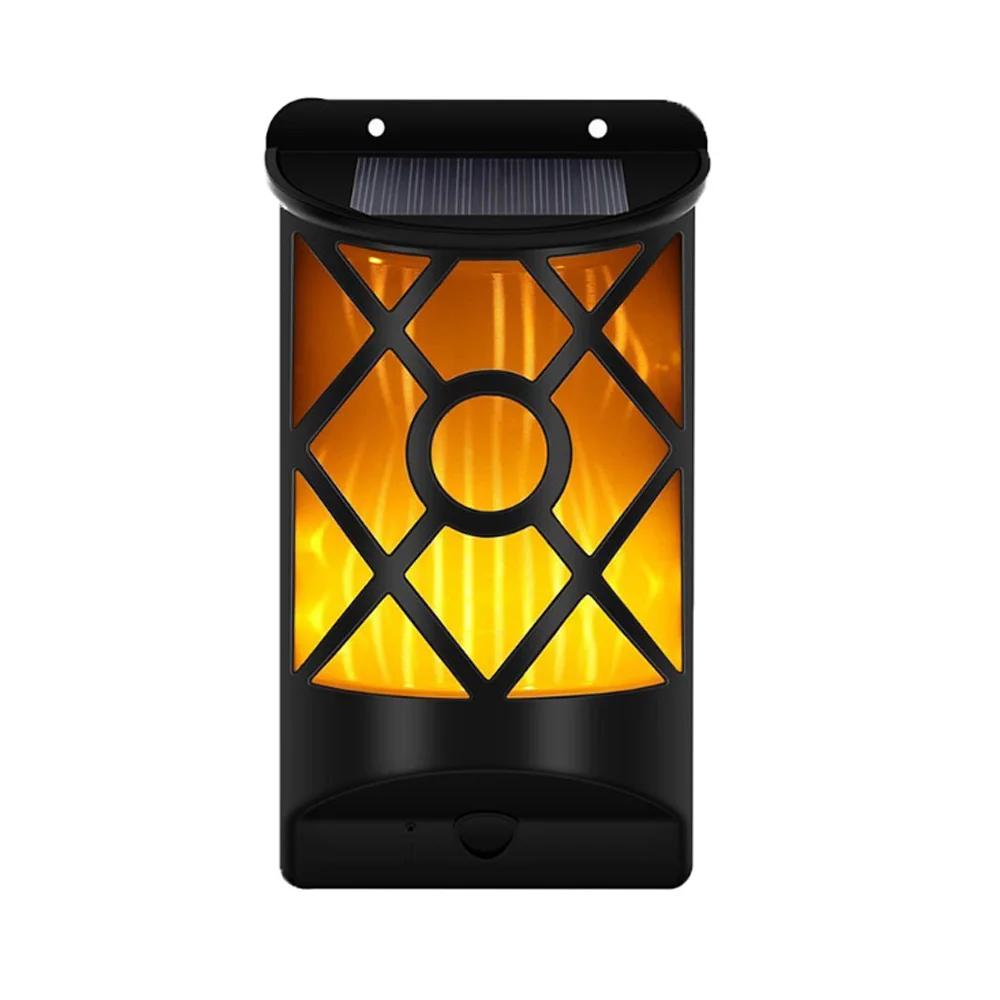 Solar Wall Lights Flame Light 2835SMD Decoration Home Light-Controlled Garden Lamp Flame Effect Lamp Fashion Waterproof Outdoor