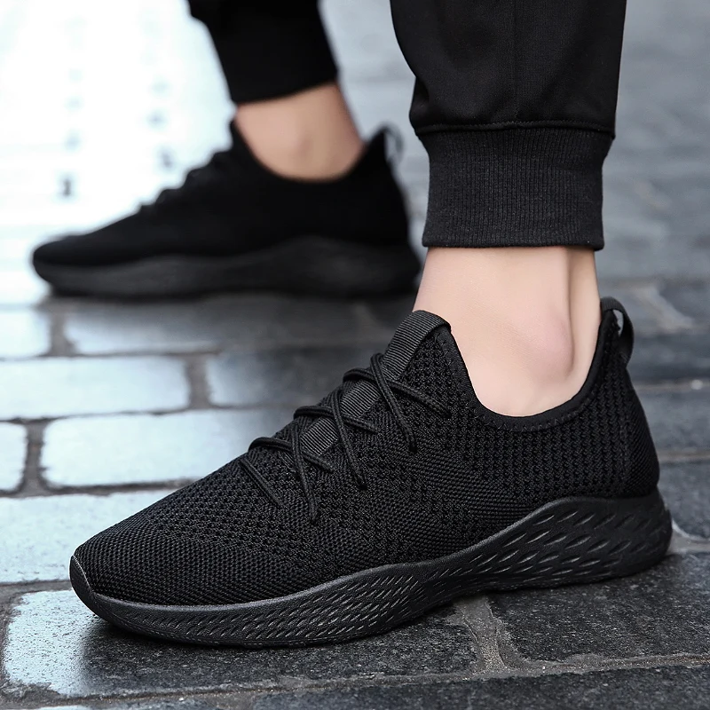 Мужские кроссовки, дышащие, Flyknit, спортивная обувь для бега, повседневная, уличная, модная, сетка, Треккинговая обувь, тренировочная обувь, дропшиппинг, AODLEE