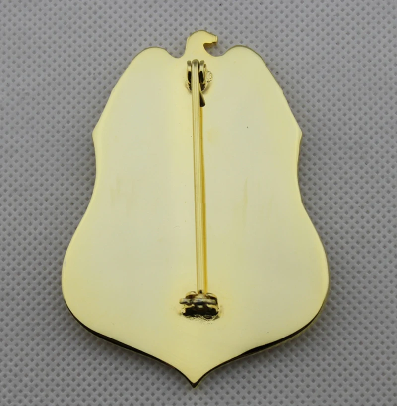 Пентагон полицейский FEDERAL GOVERNMENT OFFICER-Реплика ТВ/фильм Prop pin значок обратно с зажимом для ремня кожаный держатель и ожерелье