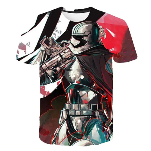 Черный Футболка nuevas camisetas premium para hombre Star Wars trajes de dibujos animados camisetas de Pelicula, harajuku adulto Дротика - Цвет: Черный