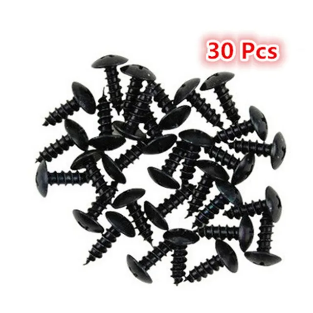30 PCS 6 colors available moto parts universal motorbike screws fixed accessories motorcycle bolts kit fastener screw Black