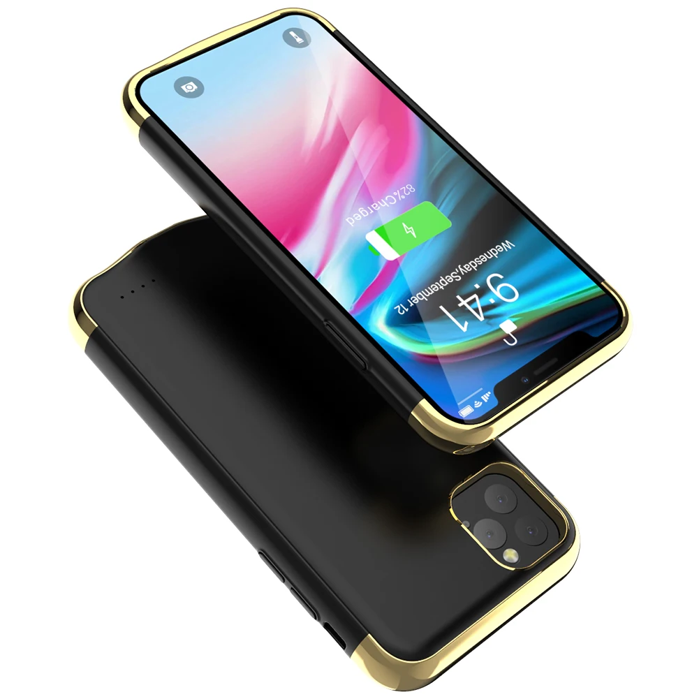 Для iPhone 11 11 Pro Чехол для зарядного устройства 5500 мАч резервный перезаряжаемый чехол для зарядки PowerBank для iPhone 11 Pro Аккумулятор Max Case