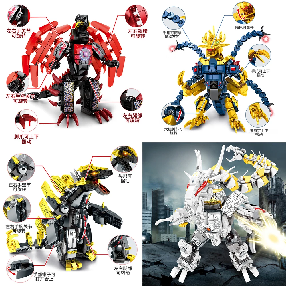 

108623 SEMBO block Compatible with Creator Ideas Ultramanly Heroes Robot classic model block toys for boys kids gifts