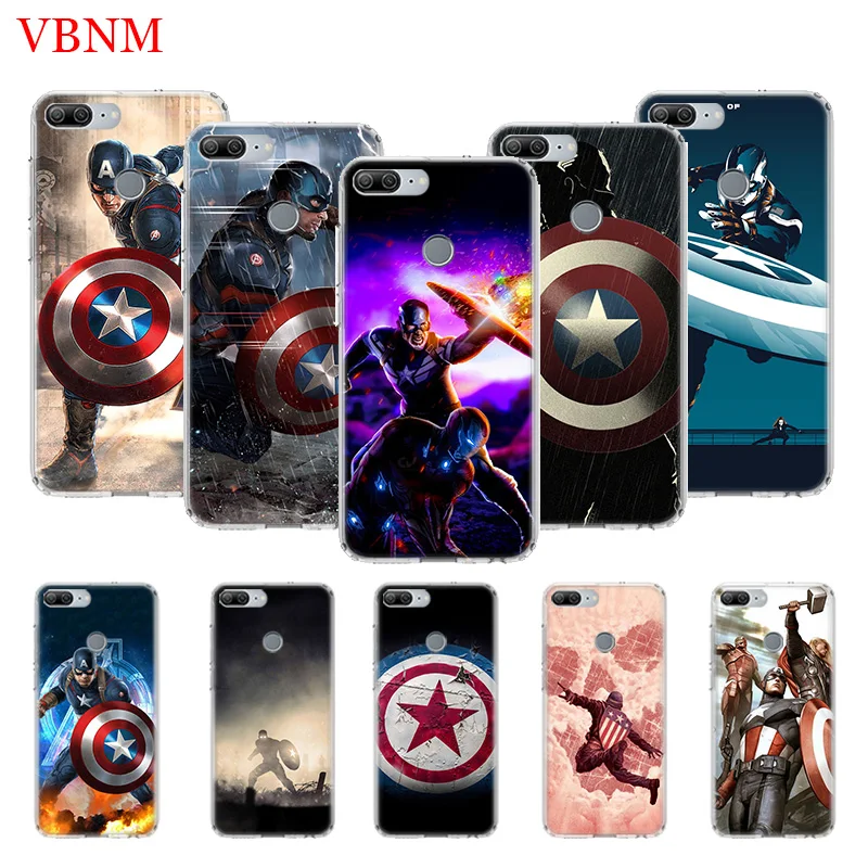 

Captain America Marvels Cover Phone Case for Huawei Y9 Y5 Y6 Y7 2019 Honor 8X 8S 7A 7S 9 10 Lite 8A 20i V20 Coque Cases