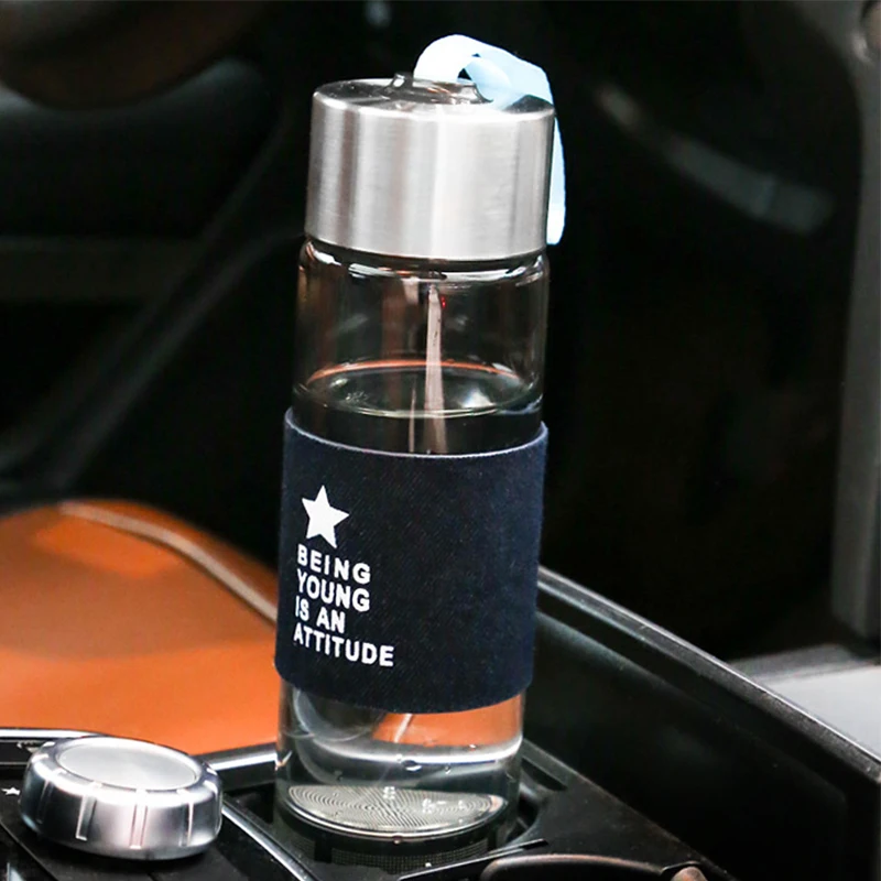 Creative Glass Water Bottles Leak Proof outdoor travel Water cup Coffee Cup Drinkware Transparent drink Bottles 1 Creative Glass Water Bottles Leak Proof outdoor travel Water cup Coffee Cup Drinkware Transparent drink Bottles 5