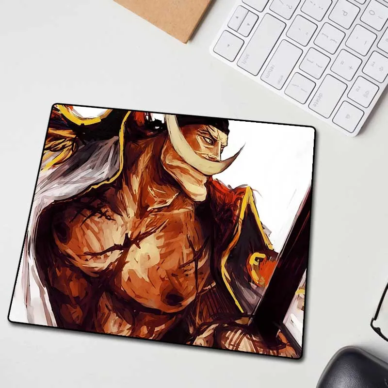 XGZ Large Cartoon Mouse Pad Black Precision Lock Edge Anime One Piece Computer Desk Mat Rubber Non-