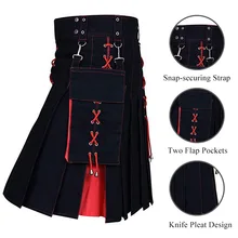 Одежда для косплея в стиле ретро, готический рыцарь, шорты для косплея, юбки с карманами длиной до колен, Kilts